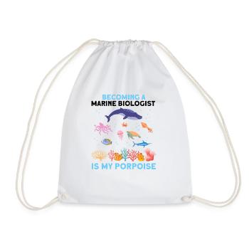 Baleine Océan Biologiste marin Biologie marine - Sac de sport léger - blanc - Devant