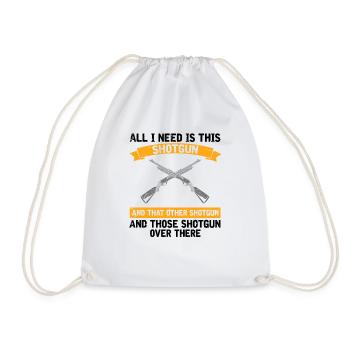 Drôle de conception de chasse au canard Hunter Hunting Duck Design - Sac de sport léger - blanc - Devant