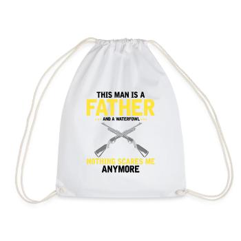 Duck Hunting Duck Hunting Hunter Duck Hunter Duck Hunter Design - Drawstring Bag - white - Front