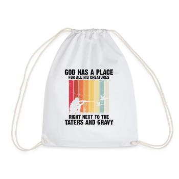 Duck Hunting Duck Hunting Hunter Duck Hunter Duck Hunter Design - Drawstring Bag - white - Front