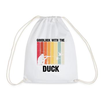 Duck Hunting Duck Hunting Hunter Duck Hunter Duck Hunter Design - Drawstring Bag - white - Front