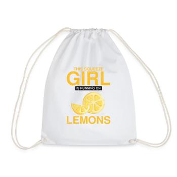 Lemon Design Lemonades Stand Boss Vente de citron - Sac de sport léger - blanc - Devant