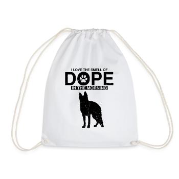 Design German Shepherd Police Design - Drawstring Bag - white - Front