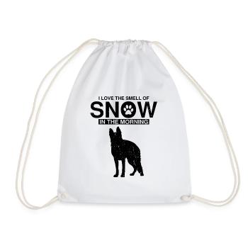 Design German Shepherd Police Design - Drawstring Bag - white - Front