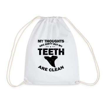 Paleontologist Designs Fossil Hunter Student - Drawstring Bag - white - Front