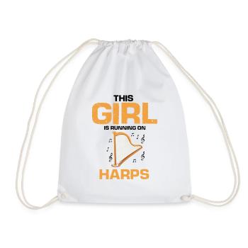 Conceptions de joueurs de harpe pour les conceptions de joueurs de harpe - Sac de sport léger - blanc - Devant