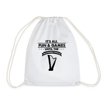 Conceptions de harpiste pour conceptions de harpiste - Sac de sport léger - blanc - Devant