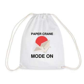Conception d'origami japonais et origami kirigami - Sac de sport léger - blanc - Devant