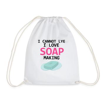 Soap Making Design for Soap Maker Designs - Drawstring Bag - white - Front