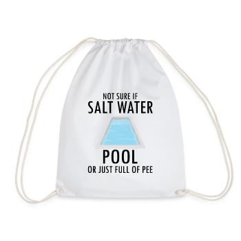 Conceptions de sauveteurs pour les techniciens de piscine - Sac de sport léger - blanc - Devant