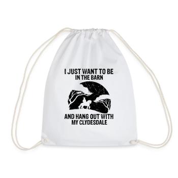Conception Clydesdale pour clydesdale Riders - Sac de sport léger - blanc - Devant