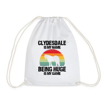 Conception Clydesdale pour clydesdale Riders - Sac de sport léger - blanc - Devant