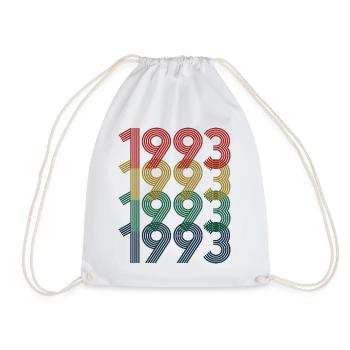 Cool Retro 1993, 30 ans, cadeau de 30e anniversaire - Sac de sport léger - blanc - Devant