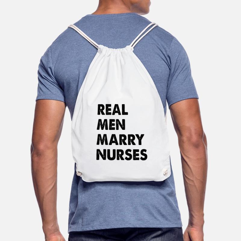 Real Men Marry Nurses Krankenschwester Ehemann Turnbeutel