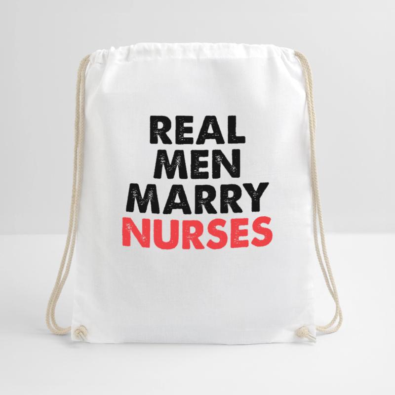 Real Men Marry Nurses Krankenschwester Ehemann Turnbeutel