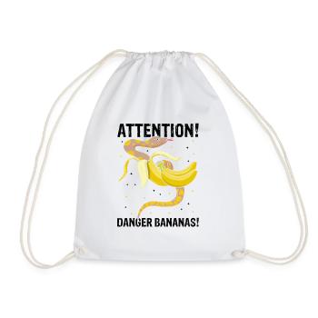 King python design for snake lovers - Drawstring Bag - white - Front