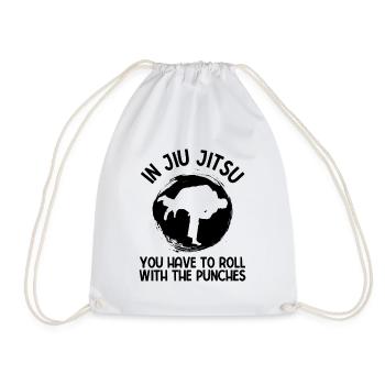 BJJ Jiu Jitsu - Turnbeutel - Weiß - Vorne