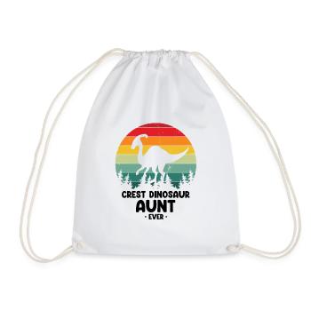 Tante de dinosaure crest pour Parasaurolophus - Sac de sport léger - blanc - Devant