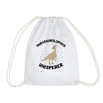 Paläontologie-Lehrer und Parasaurolophus Motif - Turnbeutel - Weiß - Vorne