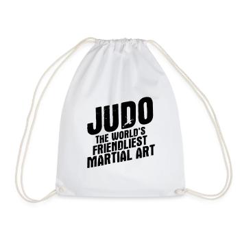 Japanischer Kampfsport Judo - Turnbeutel - Weiß - Vorne