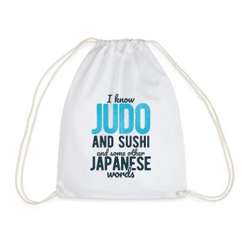 Japanischer Kampfsport Judo - Turnbeutel - Weiß - Vorne