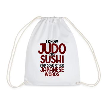 Japanischer Kampfsport Judo - Turnbeutel - Weiß - Vorne