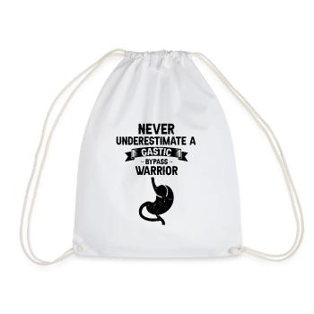 Gastric bypass and gastric bypass surgery design - Drawstring Bag - white - Front