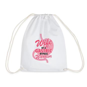 Gastric Bypass and Gastric Bypass Operation Design - Drawstring Bag - white - Front