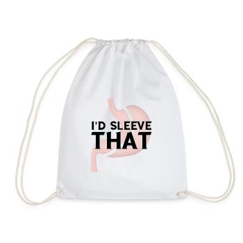 Gastric Bypass and Gastric Bypass Operation Design - Drawstring Bag - white - Front