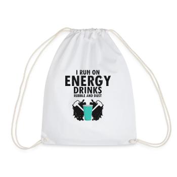 House demolition and house renovation - Drawstring Bag - white - Front