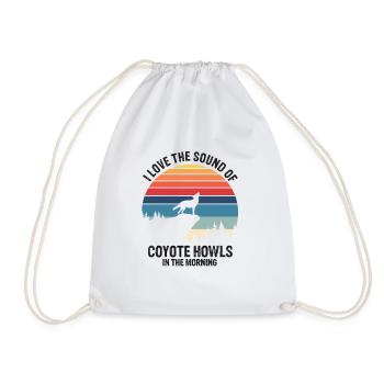Capture de coyotes et conception de chasseur de coyotes - Sac de sport léger - blanc - Devant