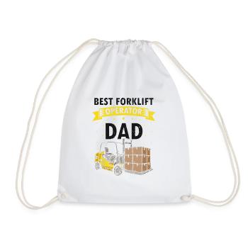 Warehouse drivers and warehouse workers for forklifts - Drawstring Bag - white - Front