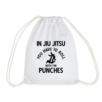 BJJ Jiu Jitsu - Turnbeutel - Weiß - Vorne