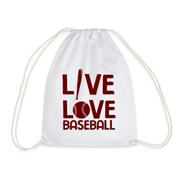 Baseball - Turnbeutel - Weiß - Vorne