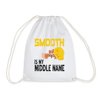 Concrete construction design for construction workers and construction site - Drawstring Bag - white - Front