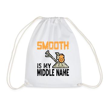 Concrete construction design for construction workers and construction site - Drawstring Bag - white - Front