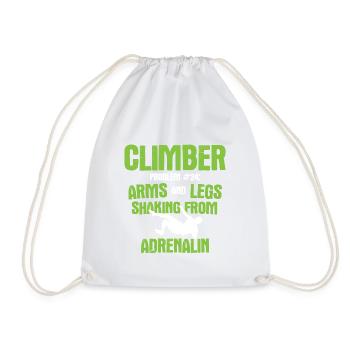 Klettern Bouldern - Turnbeutel - Weiß - Vorne