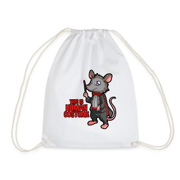 Opossum saying for animal lovers and possum - Drawstring Bag - white - Front