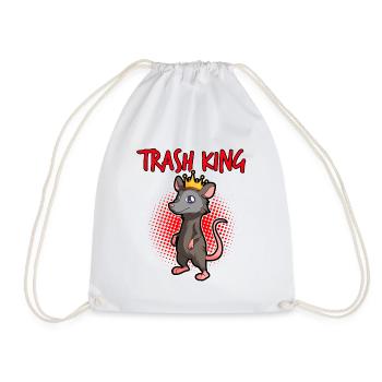 Possum design for opossum lovers and possum - Drawstring Bag - white - Front