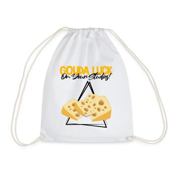 Gouda lovers for smoked Gouda - Drawstring Bag - white - Front