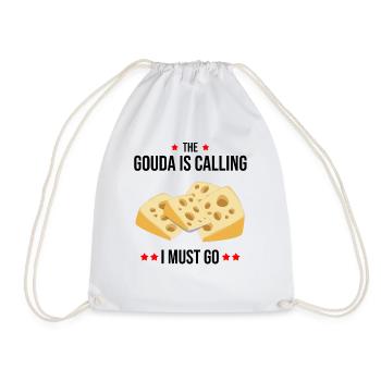 Charcuterie design for cheesemakers - Drawstring Bag - white - Front