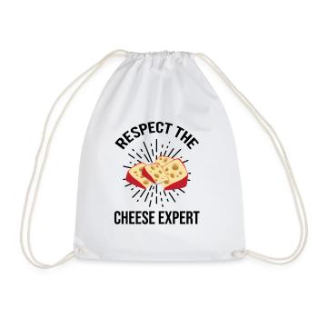 Gouda lovers for smoked Gouda - Drawstring Bag - white - Front