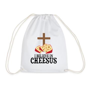 Devis fromagerie pour les amateurs de fromage Gouda et de Gouda - Sac de sport léger - blanc - Devant