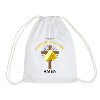 Charcuterie design for cheesemakers - Drawstring Bag - white - Front