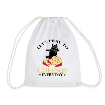 Gouda lovers for smoked Gouda - Drawstring Bag - white - Front