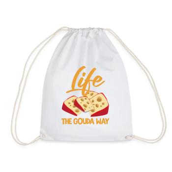 Gouda fumé design et Gouda gourmet - Sac de sport léger - blanc - Devant