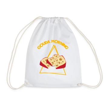 Charcuterie design for cheesemakers - Drawstring Bag - white - Front