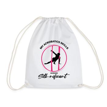 Aerial Silks für Aerial Yoga und Aerial Gymnastics - Turnbeutel - Weiß - Vorne
