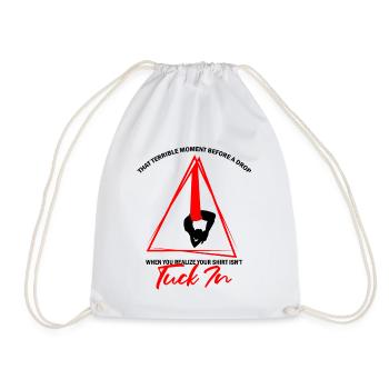 Aerial Silk Dancer for Aerial Ribbon and Aerialist - Drawstring Bag - white - Front