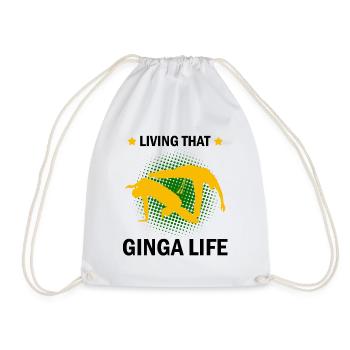 Capoeira instruments for Brazilian dance - Drawstring Bag - white - Front